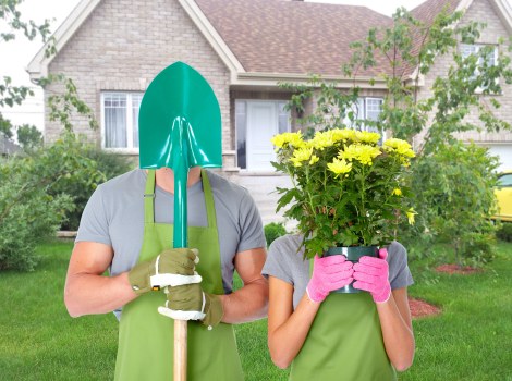 Accessible gardening tools laid out for maintenance